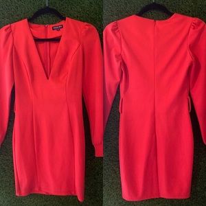 Outwitting The Devil Red Blazer Dress
